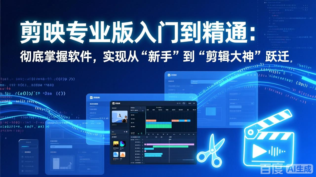 剪映专业版入门到精通：彻底掌握软件，实现从“新手”到“剪辑大神”跃迁-818877学习网
