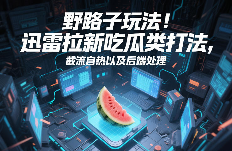 野路子玩法！迅雷拉新吃瓜类打法，截流自热以及后端处理-818877学习网