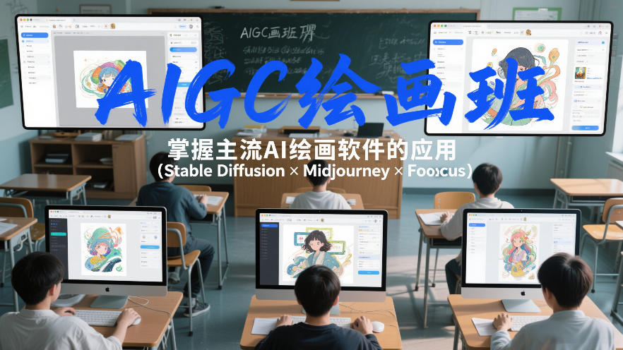AIGC绘画班，掌握主流Ai绘画软件的应用(Stable Diffusion x Midjourney x Fooocus)-818877学习网