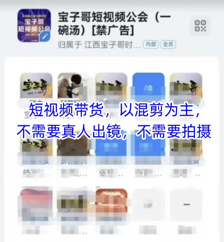 宝子哥头部团队短视频带货,以混剪为主,不需要真人出镜,不需要拍摄【更新26年1月】-818877学习网