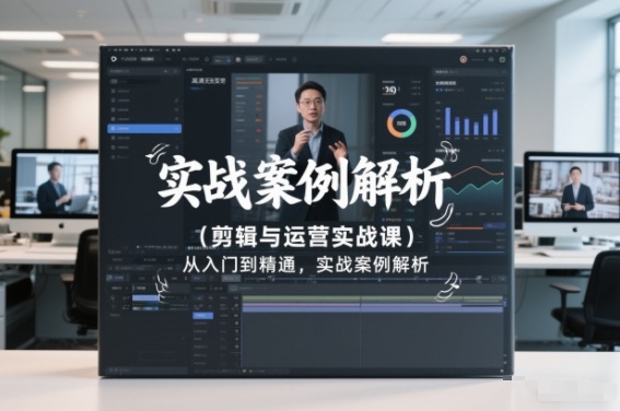 剪辑与运营实战课,从入门到精通,实战案例解析(更新2026)-818877学习网