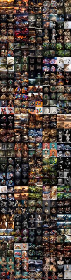 460+专业Midjourney珠宝摄影AI提示词戒指，项链-耳环-手链-宝石等，立即开始创作珠宝艺术-818877学习网