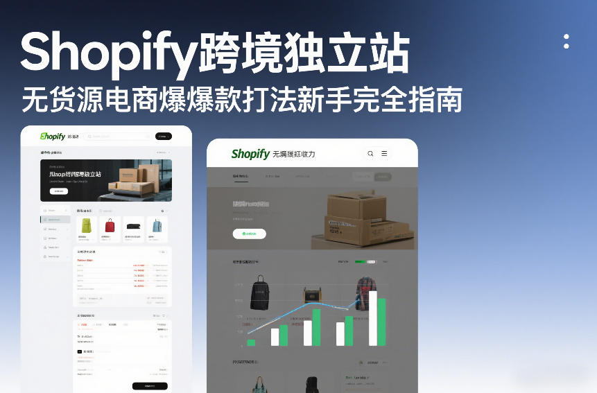 Shopify跨境独立站无货源电商爆款打法新手完全指南-818877学习网