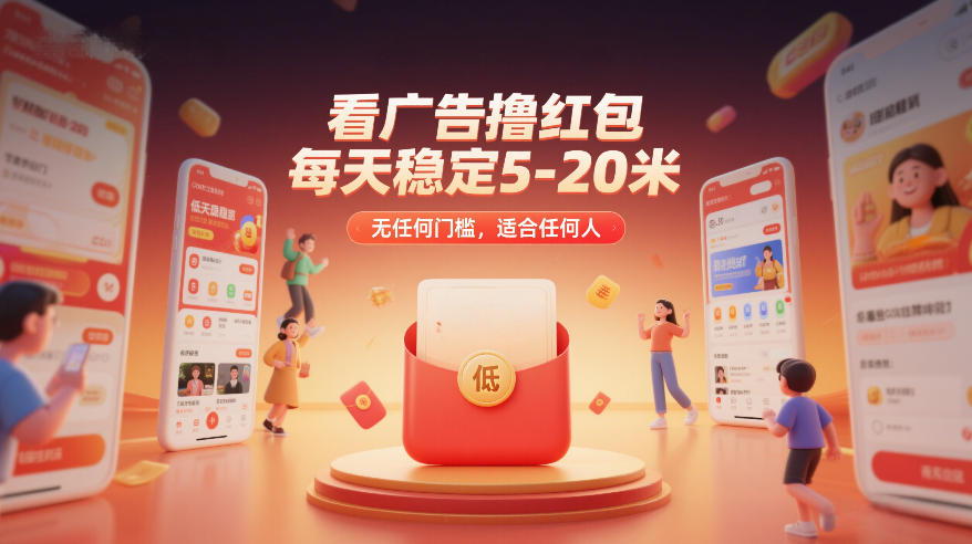 看广告撸红包,每天稳定5-20米,无任何门槛,适合任何人-818877学习网