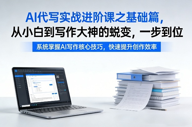 AI代写实战进阶课之基础篇，从小白到写作大神的蜕变，一步到位【揭秘】-818877学习网