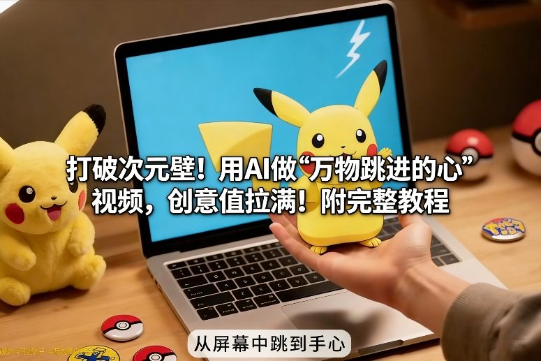 打破次元壁!用AI做【万物跳进手心】视频,创意值拉满!附完整教程-818877学习网