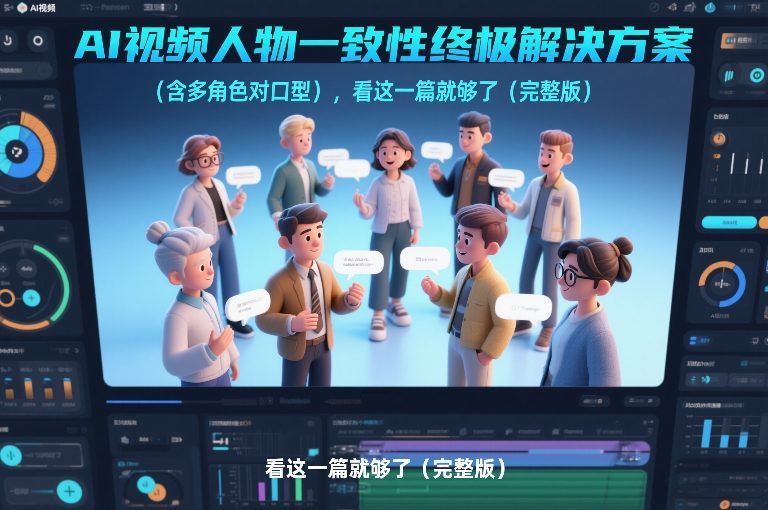 AI视频人物一致性终极解决方案(含多角色对口型)，看这一篇就够了(完整版)-818877学习网